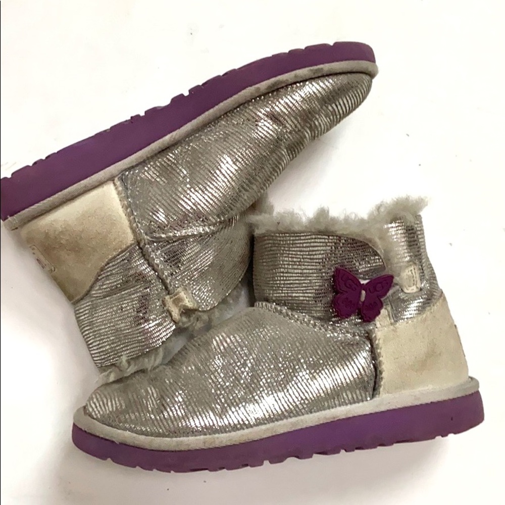 UGG Mini Bailey Button Lizard Boots - Picture 6 of 15